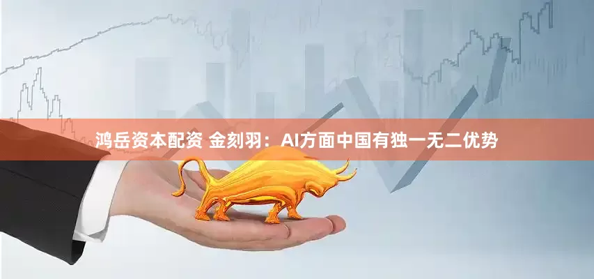 鸿岳资本配资 金刻羽：AI方面中国有独一无二优势