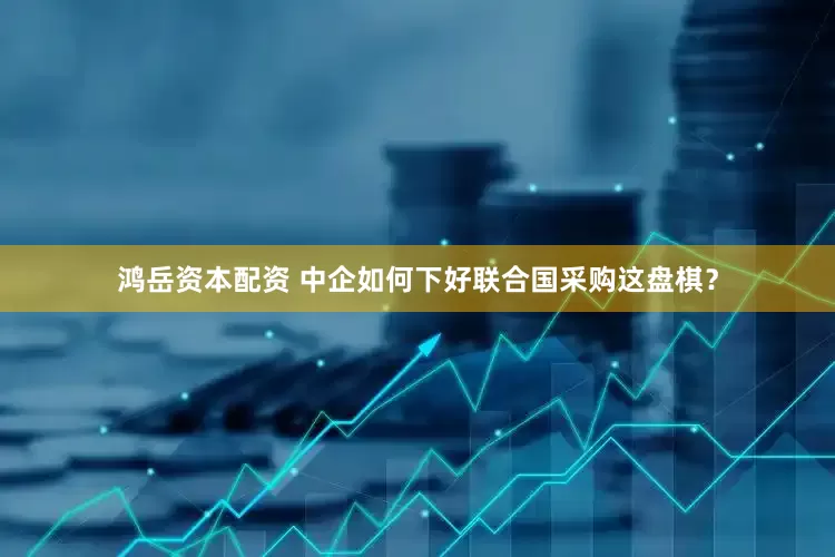 鸿岳资本配资 中企如何下好联合国采购这盘棋？